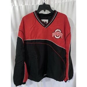 Vtg Ohio State Buckeyes Windbreaker Pullover Jacket 58 Sports Mens XXL